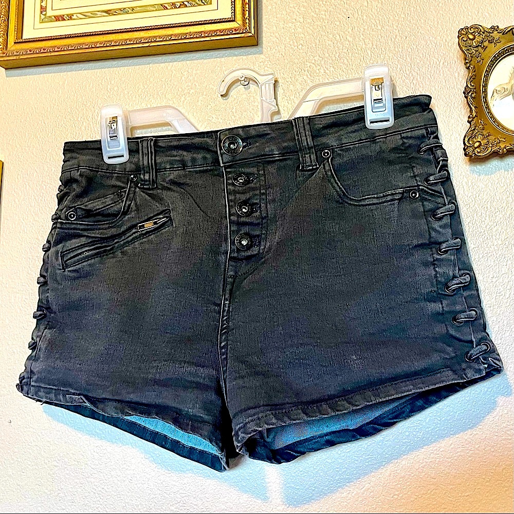 Free People Lone Ranger Shorts Lace Up Sides